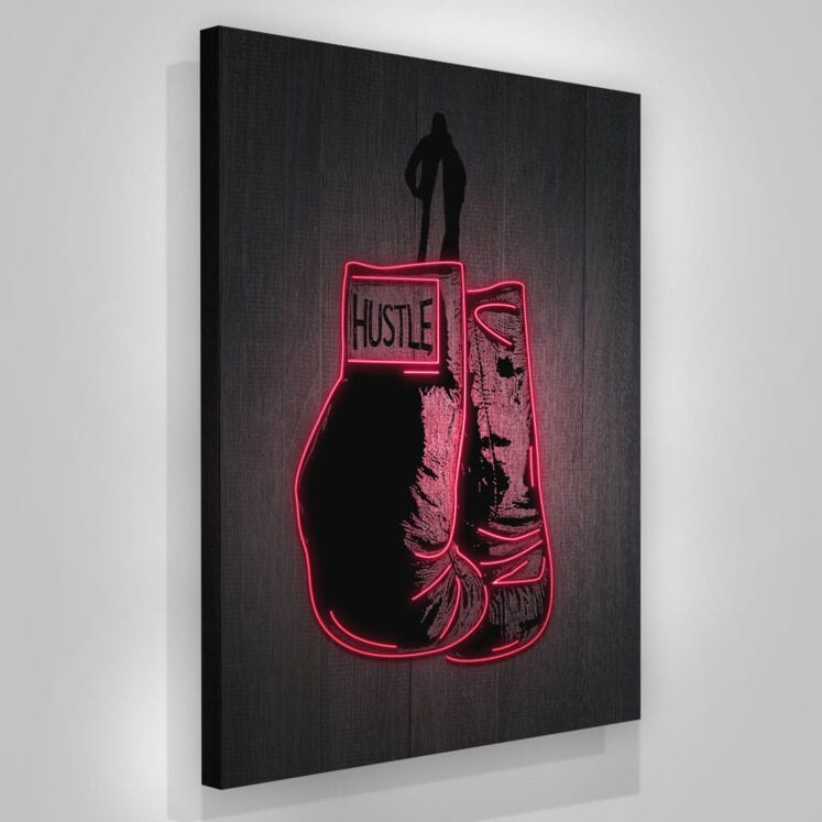 Neon Boxing Gloves - Success Hunters Prints
