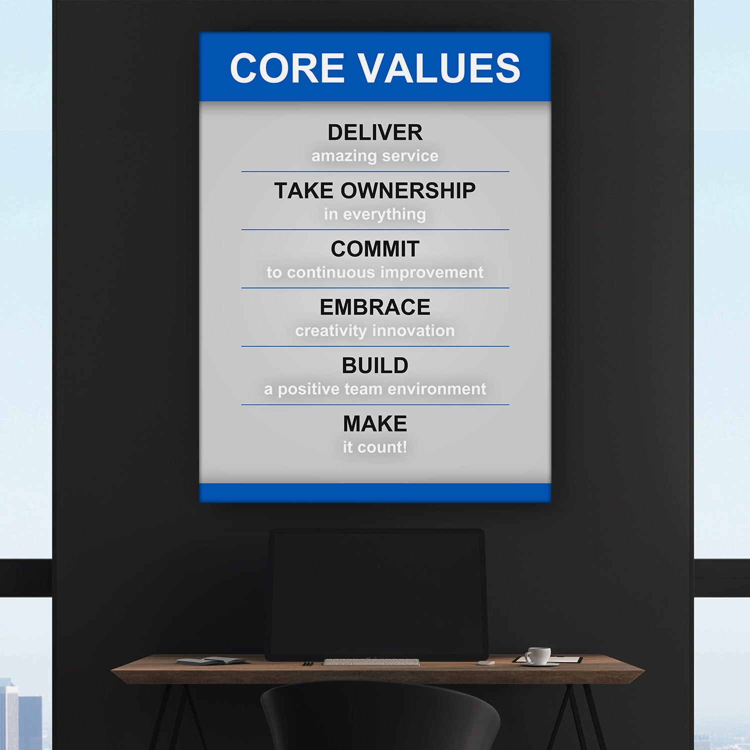 Company Core Values - Success Hunters Prints