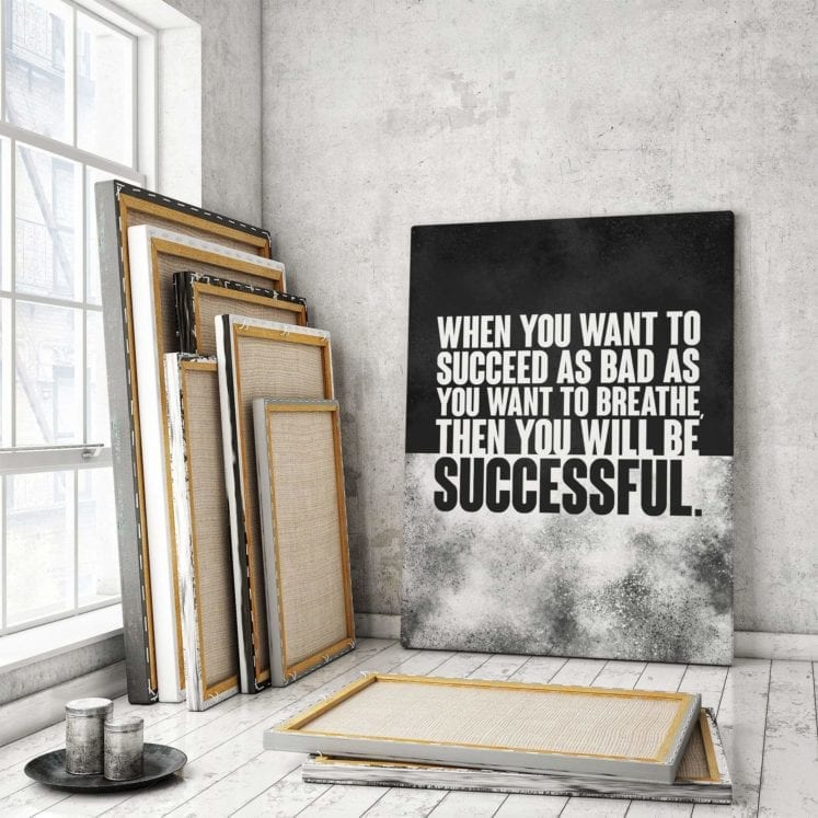 As Bad As You Want To Breathe - Success Hunters Prints