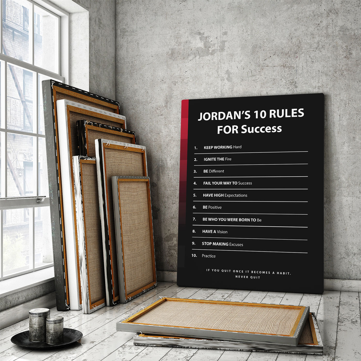 Jordan's 10 Rules For Success - Success Hunters Prints