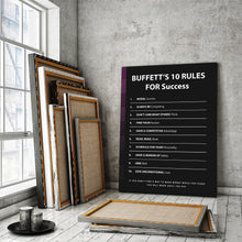 Load image into Gallery viewer, Buffett&#39;s 10 Rules For Success - Success Hunters Prints
