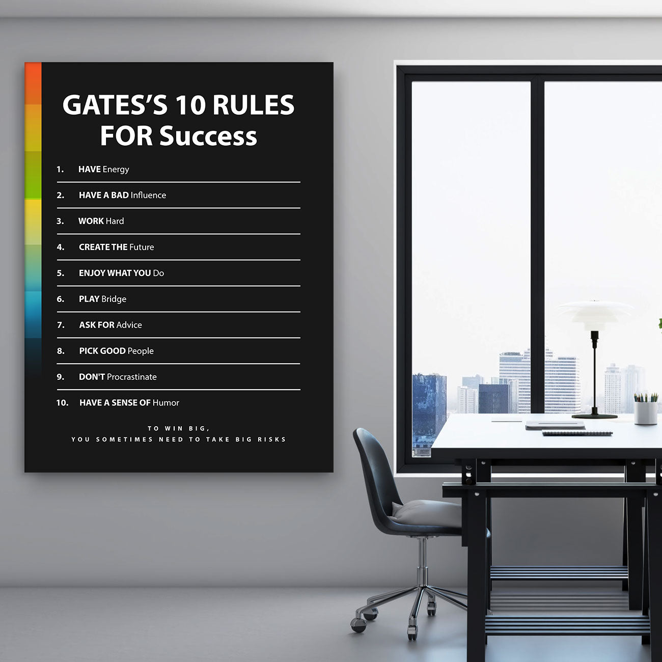 Gates's 10 Rules For Success - Success Hunters Prints