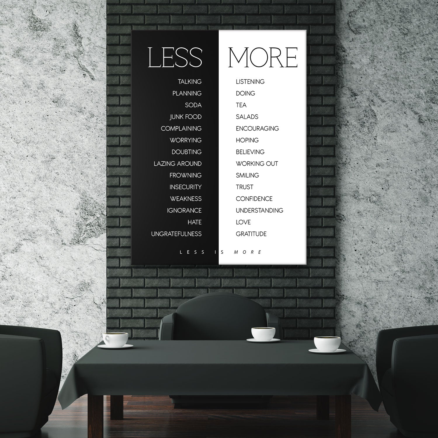 Less Is More - Success Hunters Prints