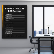 Load image into Gallery viewer, Bezos&#39;s 10 Rules For Success - Success Hunters Prints
