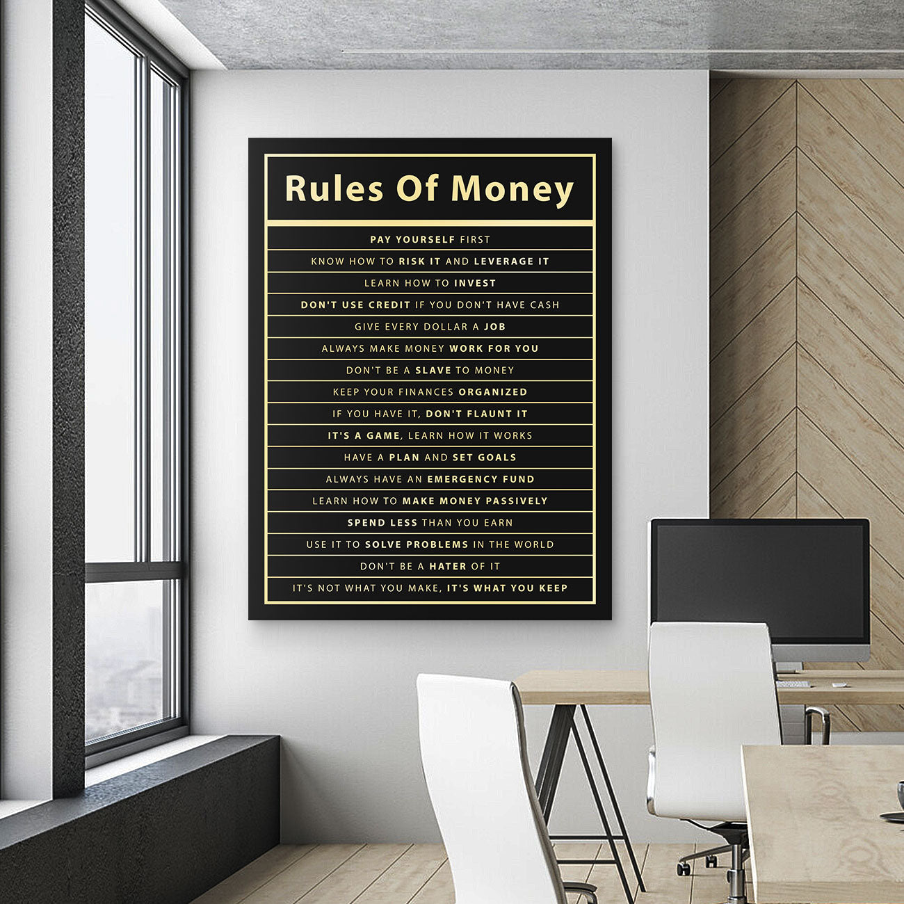 Rules Of Money - Success Hunters Prints