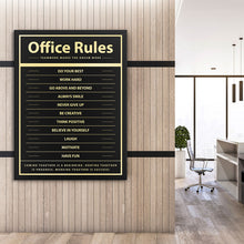 Load image into Gallery viewer, Office Rules - Success Hunters Prints
