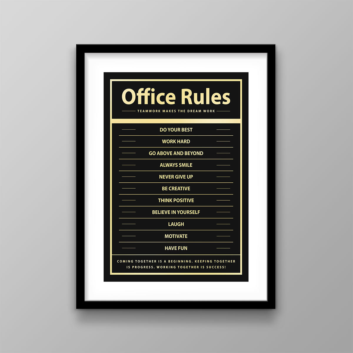 Office Rules - Success Hunters Prints