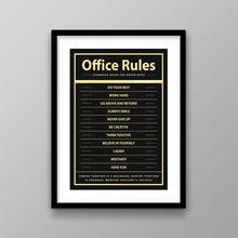 Load image into Gallery viewer, Office Rules - Success Hunters Prints
