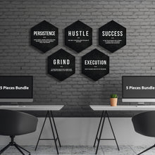 Load image into Gallery viewer, Hexagons Motivational Bundle - Success Hunters Prints
